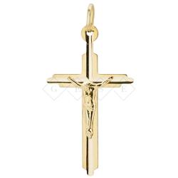 Krzyżyk złoty z wizerunkiem Jezusa pr. 585 zawieszka