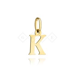 Zawieszka złota literka K